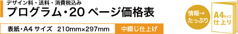 演奏会・リサイタルプログラムP20_A4